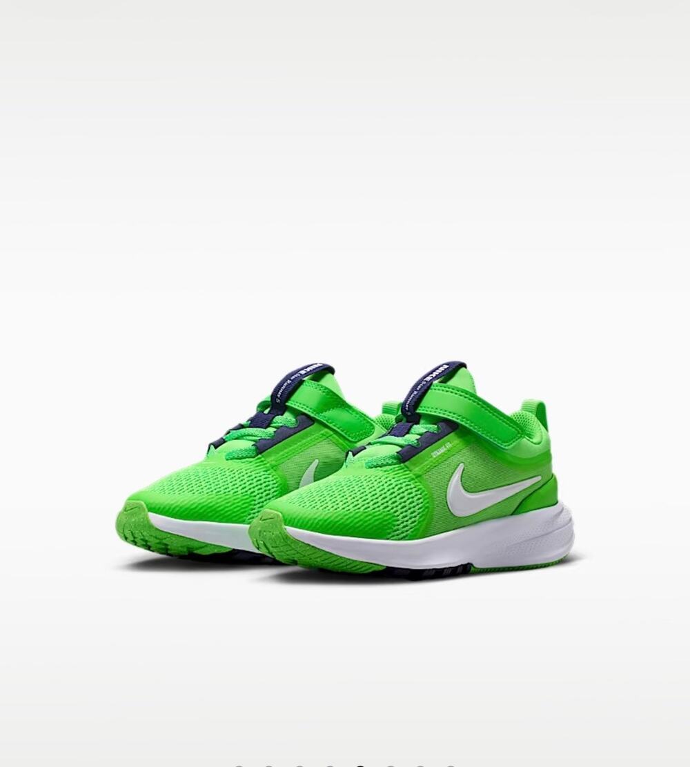 NEW! 12C Nike Star Runner 5 Little Kid Unisex Running Shoes Green